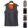 Men Winter Fleece Lined Thermal Tank Tops Warm Base Layer Vests Undershirt