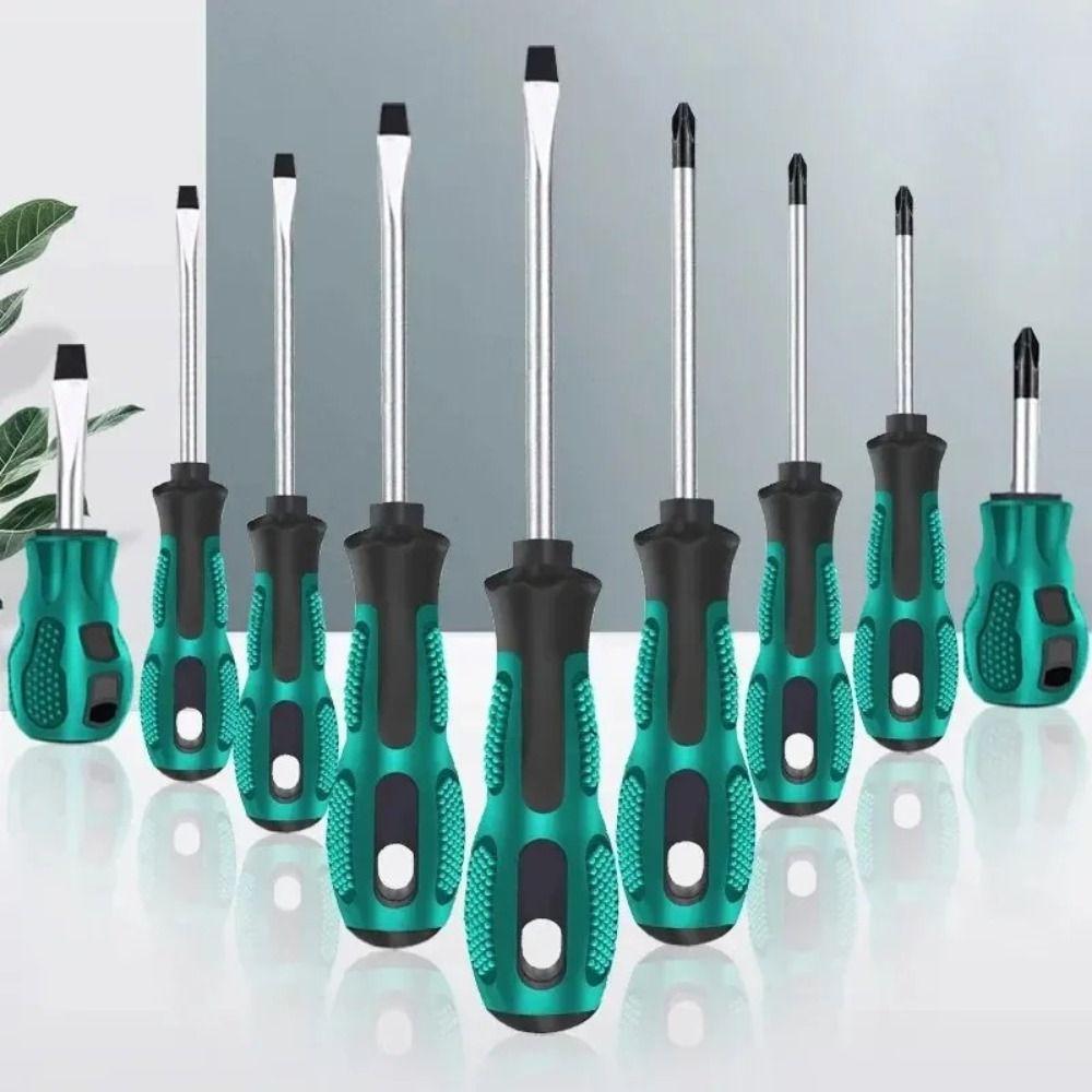 Strong Magnetic Tips Manual Screwdriver Set Slotted Screwdriver Kit  Household Maintenance