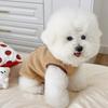 with D-Ring Pet Jacket Bear Print Pug Teddy Coat Fashion Dog Vest  Chihuahua Outfits