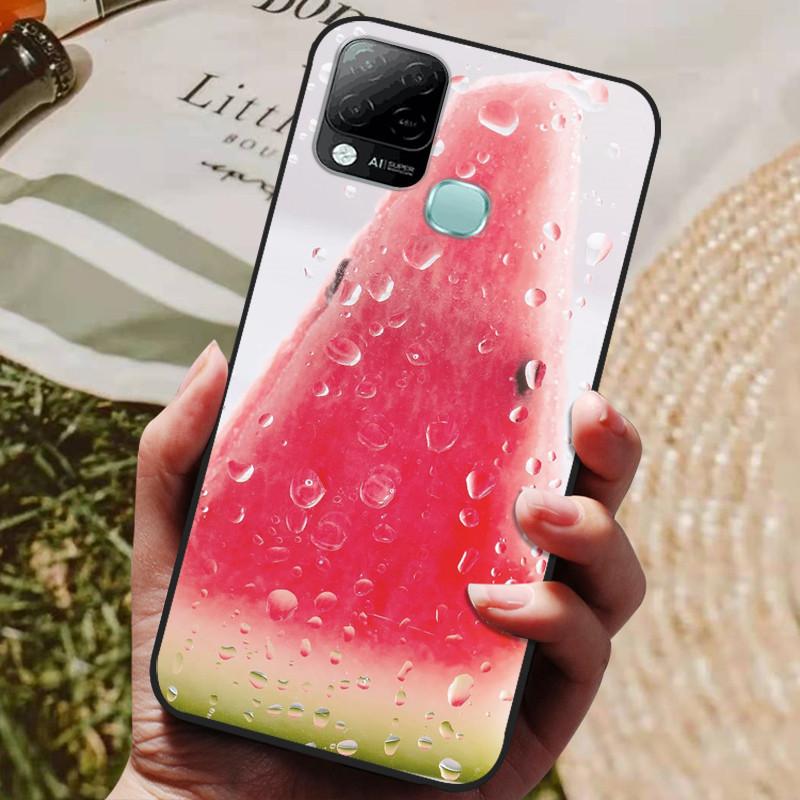 Для чехла Infinix Hot 10T Чехол для телефона Мягкий силиконовый TPU Задние чехлы для Infinix Hot 10S NFC Чехол X689 Coques Hot10T Hot10S Fundas