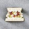 Flower Funny Quotatio Enamel Pin Movie Brooches Bag Lapel Pin Cartoon Holiday Backpack Decoration Jewelry Gift for  Friends