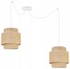 Hanging lamp, chandelier, ceiling lamp, boho jute lampshade