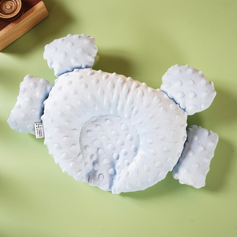 Мультяшная детская фасоль бархатная форма медведя антипрогибная подушка для головы фиксированная дышащая боковая подушка для сна новорожденных подголовник для младенцев