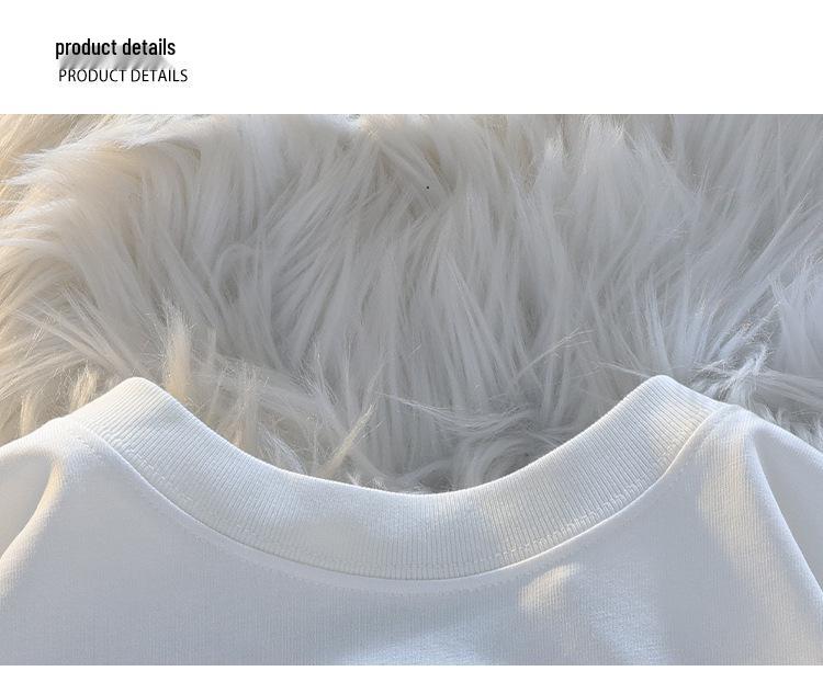 Унисекс Японская Ретро Футболка с Коротким Рукавом и Флокированным Поросенком, Нишевый Дизайн, Повседневный Стиль для Пары, Топ с Полурукавом