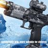 Детский Электрический Водяной Пистолет Высокого Давления Игрушки Лето Открытый Пляж Бассейн Сад Боевые Игры Детский Автоматический Водомет Подарки