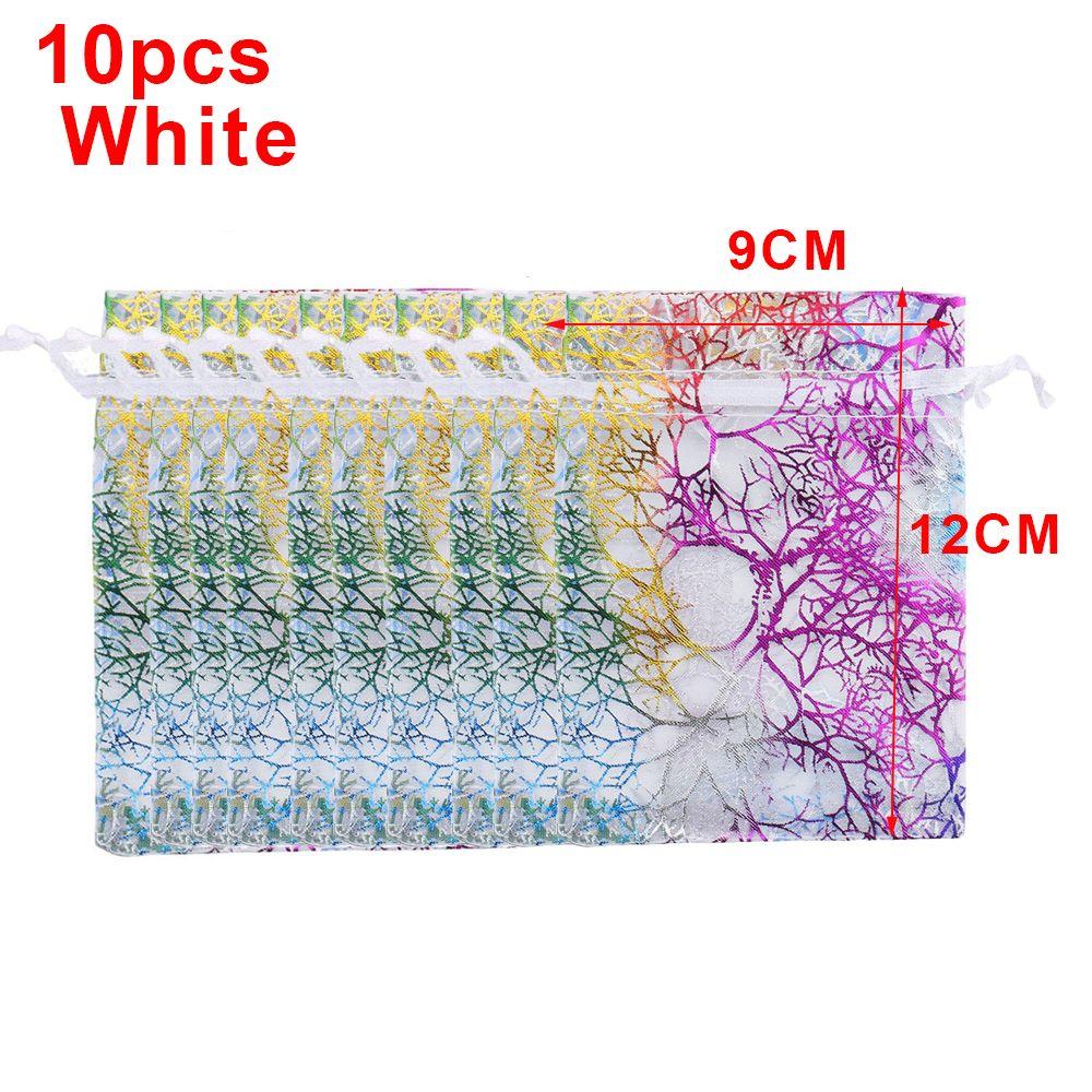 Packaging Pouches Wedding Favor Wrapping Supplies Hot Stamping Organza Bag Drawstring Candy Pouch