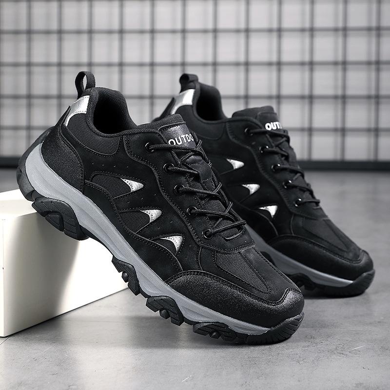 Походная обувь очень большого размера 2025 четыре сезона мужская обувь для улицы популярная обувь для ходьбы сетчатые кроссовки дышащие и легкие