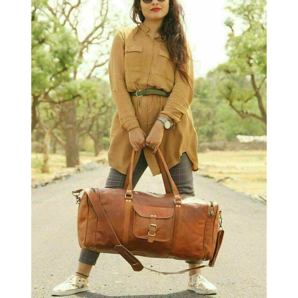 Новая мужская дорожная сумка из натуральной козьей кожи ручной работы, дорожная сумка для выходных, занятий спортом в тренажерном зале