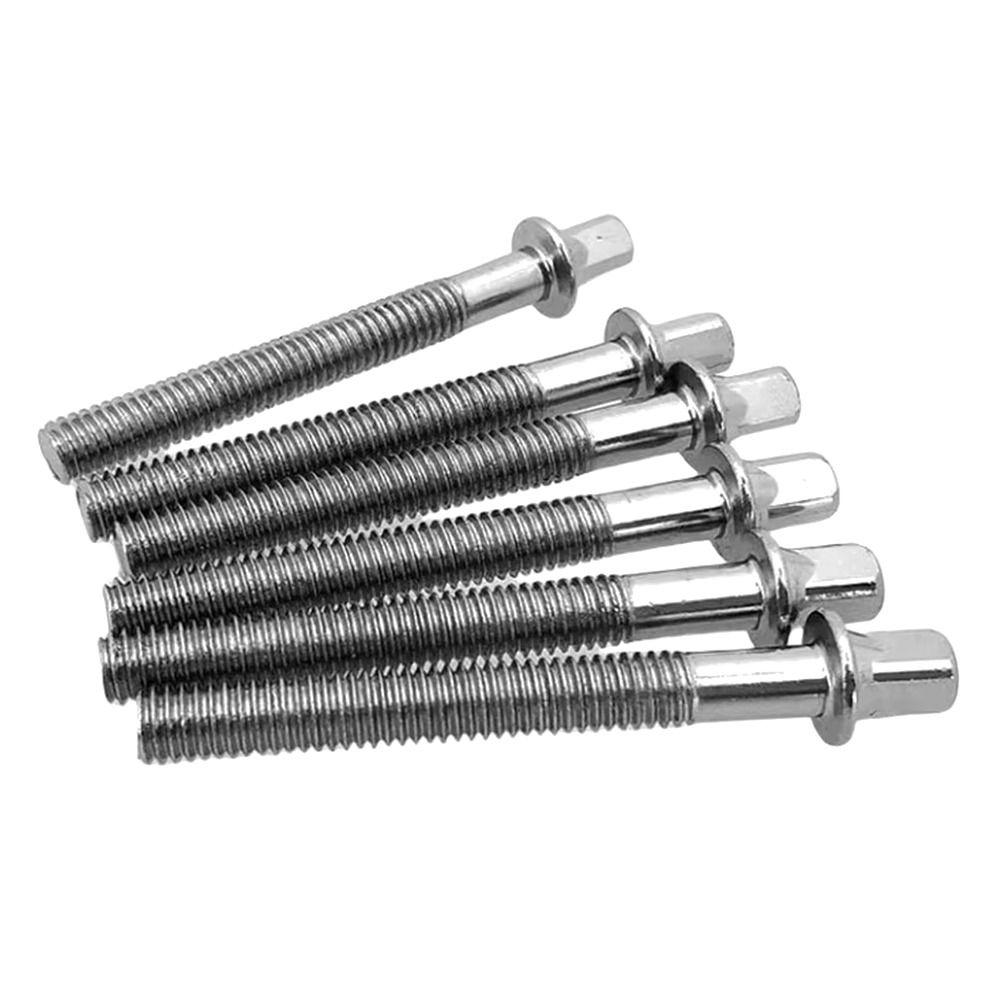 6Pcs Strong Drum Lug Bolts with Washers Drum Tight Screw Drum Tension Rods  for Jazz Drums Repair