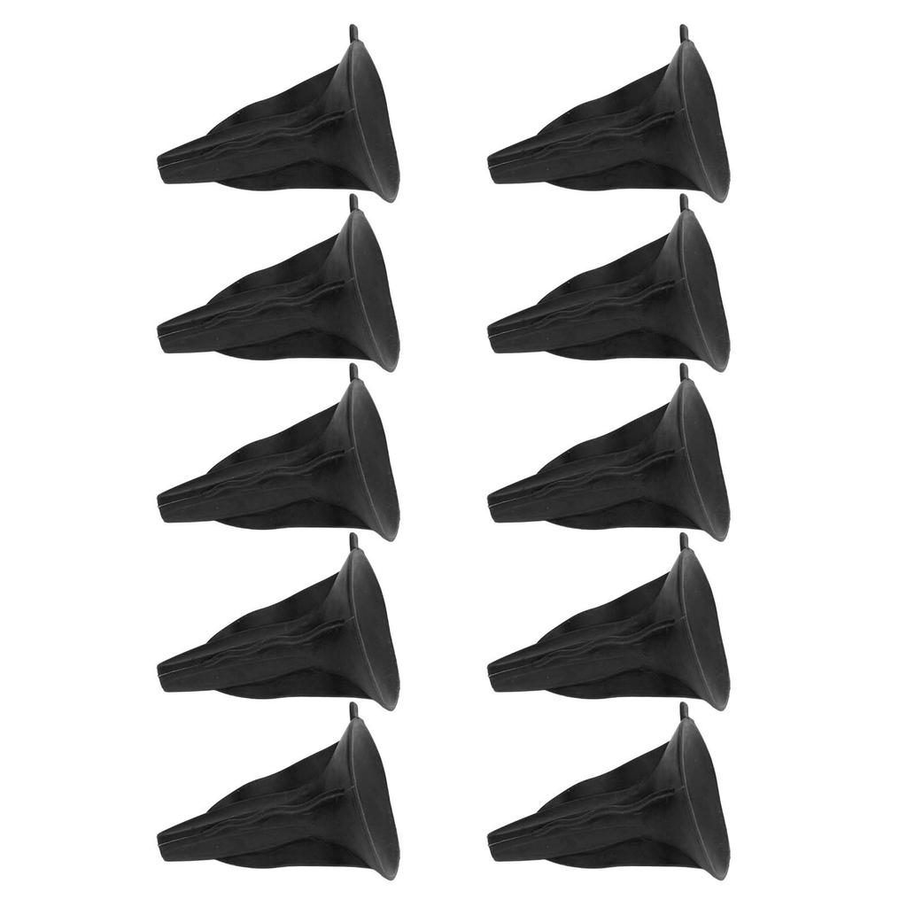 10Pcs Soft Rubber Arrowhead Suction Cup Arrow Heads for Children Hunting Game Outdoor Sports Black