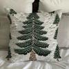 2Pcs Christmas Tree Pillow Cover 18" X 18" Festive Decor Pillowcase Washable Throw Pillow Cover with Hidden Zipper for Sofa Couch Chair Bed