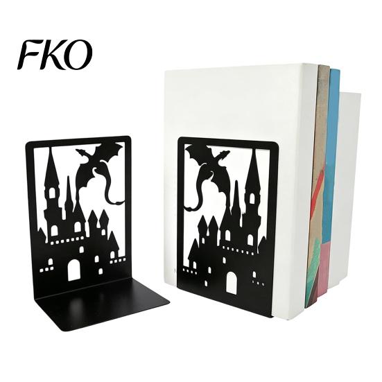 Edge Bookends 1 Pair Metal Dragon Bookends, Fantasy Castle Decorative Book Ends Accessories for Shelves, Heavy Duty Gothic Holders Home Office Library