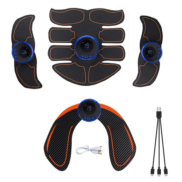 Электрический тренажер для бедер EMS Стимулятор мышц живота Для рук, ног, спины, тела Похудение, снижение веса, сменный гель, фитнес-массажер