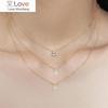 Waterdrop Crystal Pendant Necklace For Women Korean Fashion Gold Geometric Diamond Choker Chain On Neck Accessories Jewelry N511