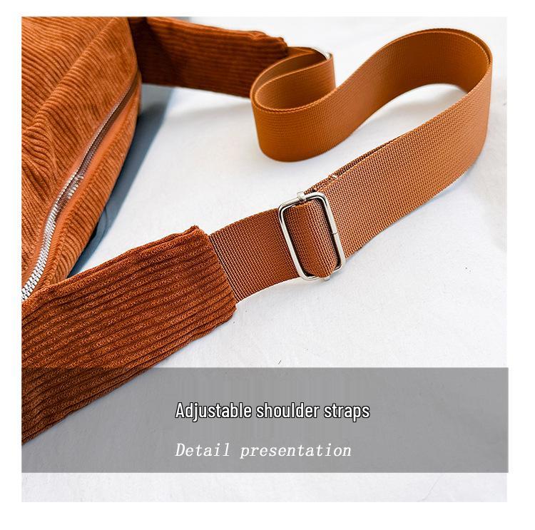 Большая ретро вельветовая холщовая сумка-тоут на плечо для женщин 2023 - Повседневная сумка кроссбоди для студентов