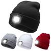 Светодиодная шапка-бини Фонарик Удобная шерстяная пряжа Светодиодная шапка-бини со светом