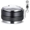 51/53/58mm Coffee Distributor & Tamper, Dual Head Coffee Leveler Fits, Adjustable Depth-Espresso 3Angled Coffeeware