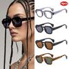4 Комплекта Модные Квадратные Солнцезащитные Очки Женские Роскошный Бренд Солнцезащитные Очки Ретро Дизайнерские Мужские Трендовые Черные Серые Очки Оттенки UV400