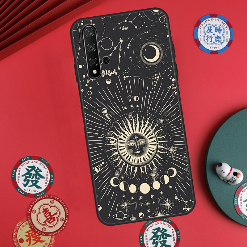 Лунное Полнолуние Колдовская Тайна Тотем Для Huawei Nova Y73 Y72 Y61 Y91 Y90 Y70 Y60 12s 12i 11i 8i 9 10 SE P60 Pro P30 P40 Lite Чехол