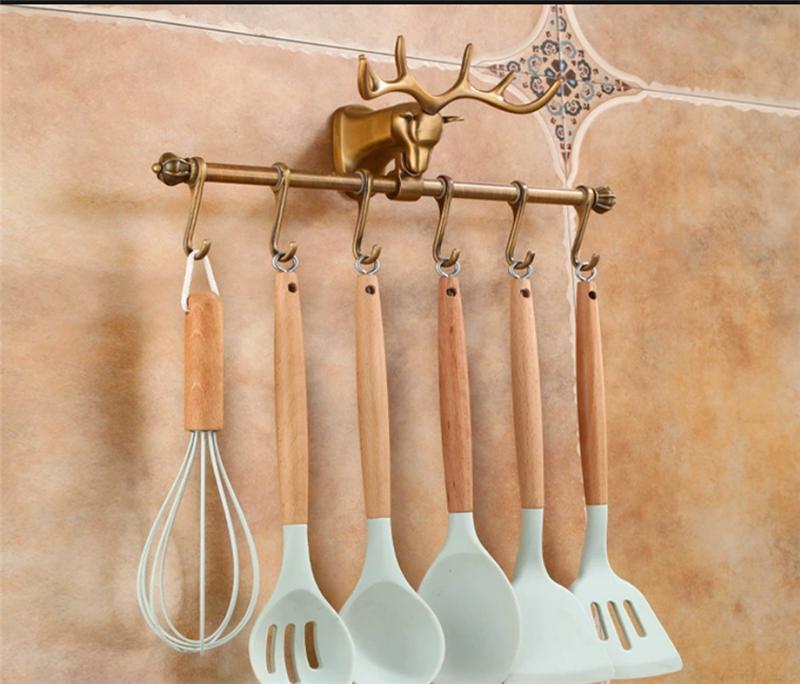 Tuqiu кухонные Рядные крючки Крючок для халата Крючок для одежды Античная бронза Вешалка для полотенец Алюминий Ванная комната Фурнитура аксессуары для ванной