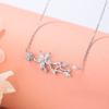 Exquisite Flower Branch Necklace Designed By Female Minority, Sweet Summer Collar Chain