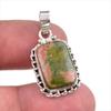 Natural Unakite Gemstone Handmade 925 Solid Sterling Silver Pendant 1.50" c1S23