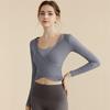 Yoga Clothing Tops for Women In Autumn and Winter, High-end Running and Fitness Clothing, Slimming and Slimming, Sports Pilates Long Sleeves