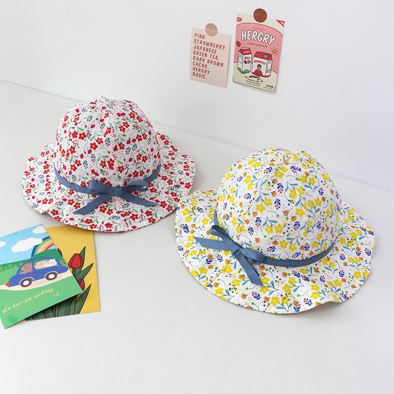 Baby Sun Hat With Large Brim Floral Fisherman Hat For Spring And Autumn Super Cute Bonnet