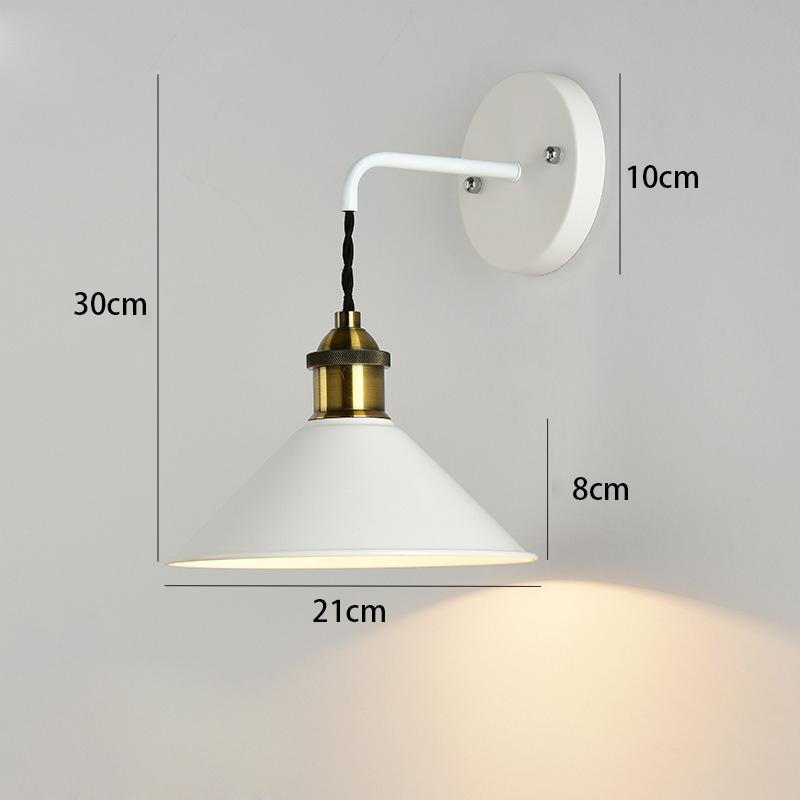 Nordic Retro Minimalist Macaron Wall Lamp Corridor Staircase Wall Lamp Creative Bar Wall Lamp Bedroom BedsideLamp Lighting