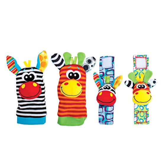 Детские погремушки, носки, игрушки на запястье, высококонтрастные детские игрушки, черно-белые детские игрушки, развивающие мозг, детские игрушки, подарки на вечеринку для новорожденных мальчиков и девочек