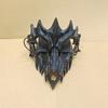Маска Черепа для Вечеринки Длинные Зубы Демон Скелет Маска на Половину Лица Волк Дракон Тигр Ходзюу Нуэ Маска Косплей Реквизит для Хэллоуина