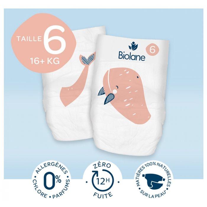 Couches - BIOLANE - Taille 6 - Grand Format - 36 Couches