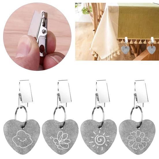 8 шт./компл. клип скатерть вес сверхмощный мрамор ветрозащитный цветок солнце облако бабочки брелок занавес обеденный стол крышка кулон товары для дома