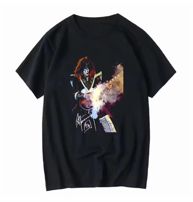 Певец Ace Frehley Вспоминает Музыкальную Легенду Футболка S-5XL черная Унисекс Футболка