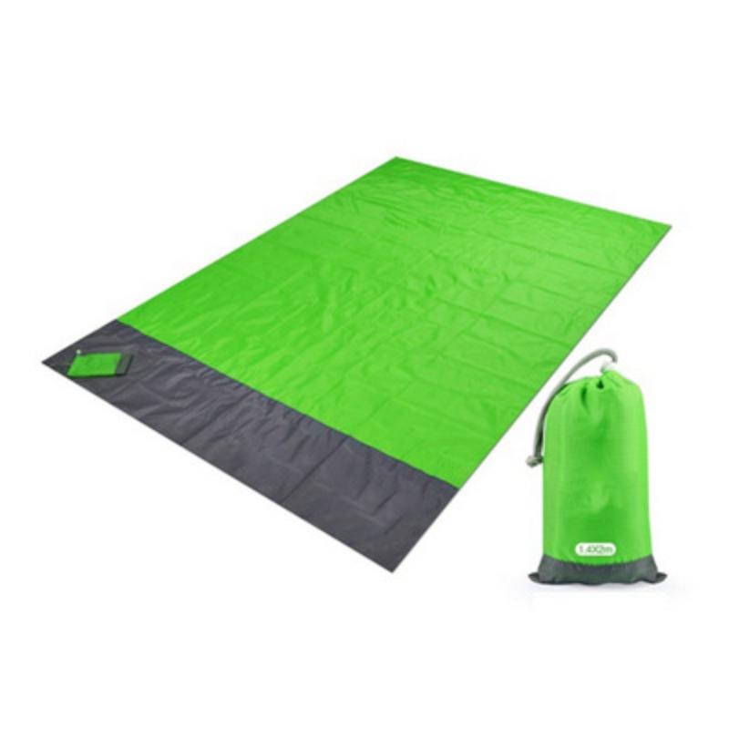 1PC Waterproof Pocket Beach Blanket Outdoor Picnic Camping Mat Portable Folding Mat Sand Beach Mat