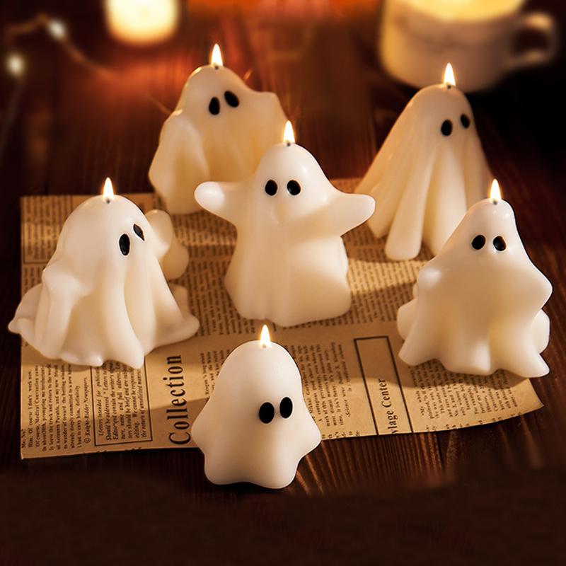 Хэллоуин Ароматерапия Хэллоуин Украшения Аромат для комнаты Праздничная атмосфера Бездымные свечи Подарок 1 шт.