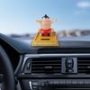 Wrestling Miniature Solar Car Dashboard Ornament Table Decoration Decorative 3.5x3.5inch
