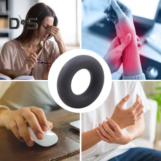 Кольцо-тренажер для силовых упражнений с силиконовой рукояткой, противоскользящее кольцо для тренировки пальцев предплечья, круг для укрепления хвата руки, портативная тренировка для реабилитации рук