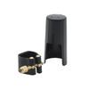 Andoer Ligature Compact Ligature with Zipper, Synthetic Leather Mouthpiece, Rubber, for Alto Saxophone