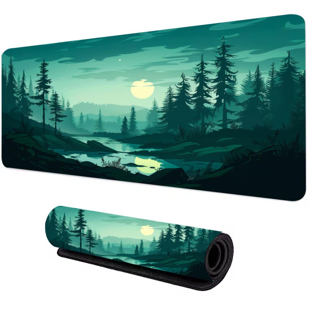 Мечтательный пейзаж Коврик для мыши Большой Компьютерный Офисный Игровой Настольный Коврик XXL Резиновый Противоскользящий Игровой Клавиатура Мышь Коврики Длинный XL Настольные Коврики