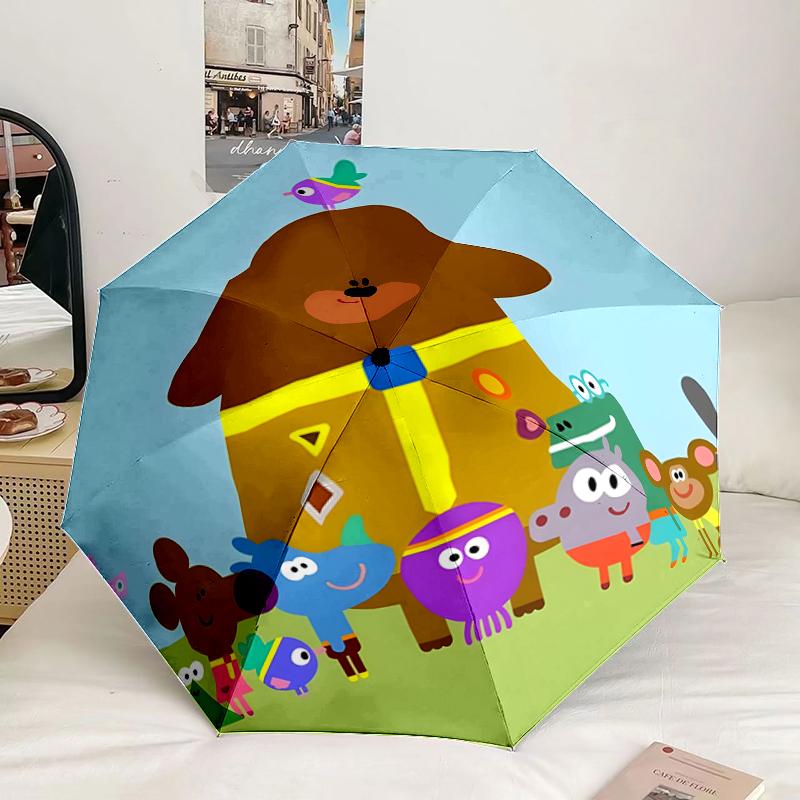 Bee's Rainbow Adventure Umbrella 8-Frame for Travel, camping, Casual Lightweight Portable Umbrella, Essential for every family Holidays Gift