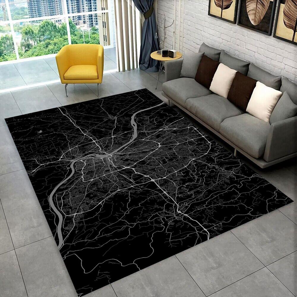 27 Style Sports City Event Map Racing Track Carpet Rug for Home Living Room Bedroom Sofa Doormat Decor,kids Non-slip Floor Mat