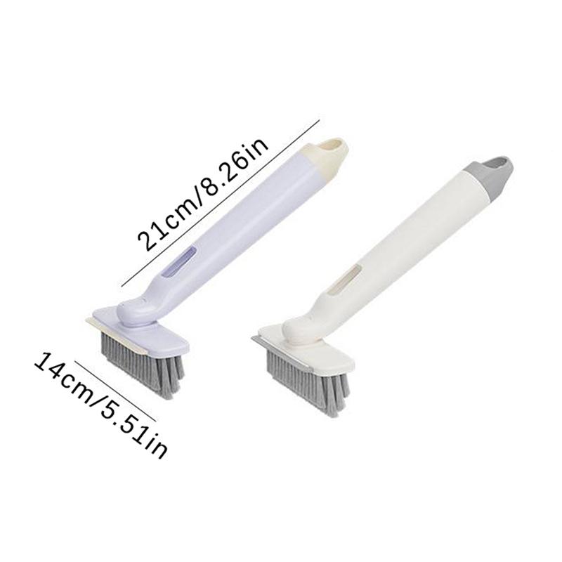 Многоцелевая щетка для чистки швов плитки в ванной, вращающиеся щетинки для узких щелей, с тупым концом, сильная щетина, чистящие средства