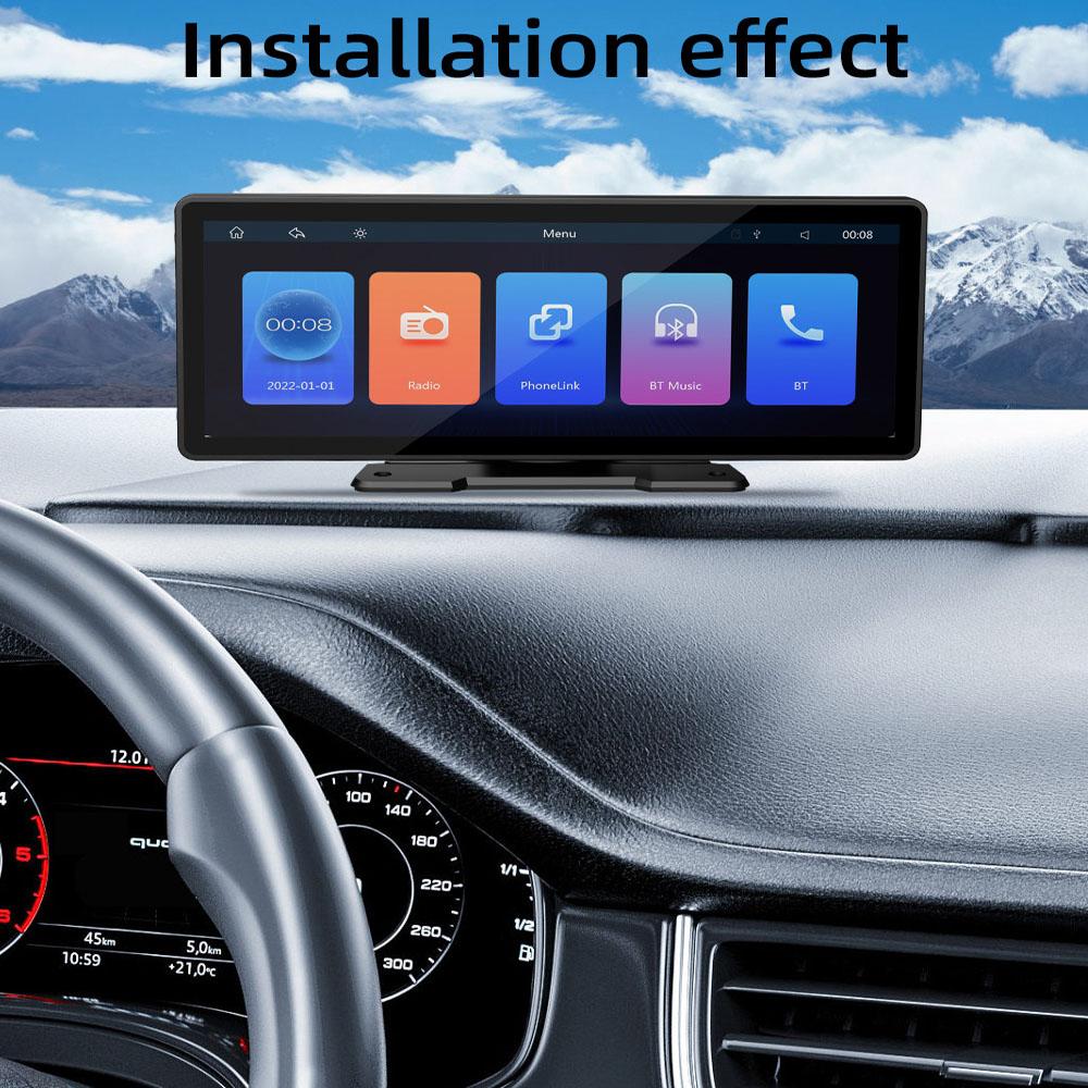 9.3Inch Car Radio Dash Cam Video Recorder MP5 Player Wireless CarPlay Android Auto Touch Screen Bluetooth
