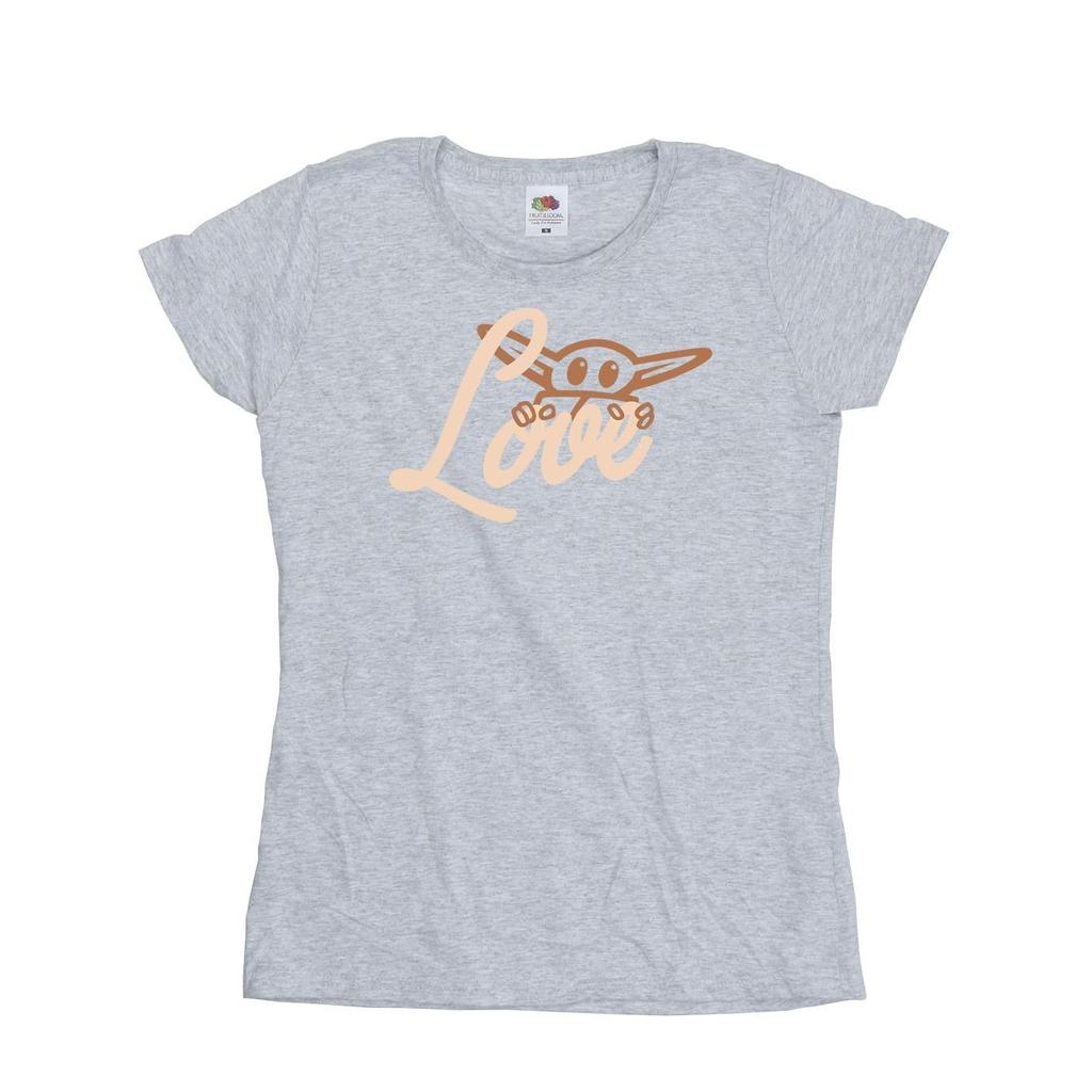 Star Wars Womens/Ladies Grogu Love Cotton T-Shirt