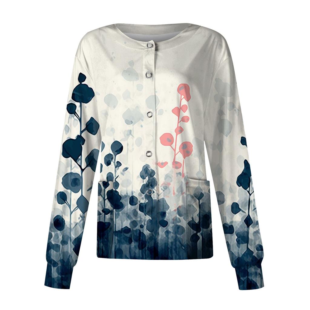 Женский однобортный защитный комбинезон с длинным рукавом и карманом, рабочий воротник-стойка, кардиган, куртка, топ