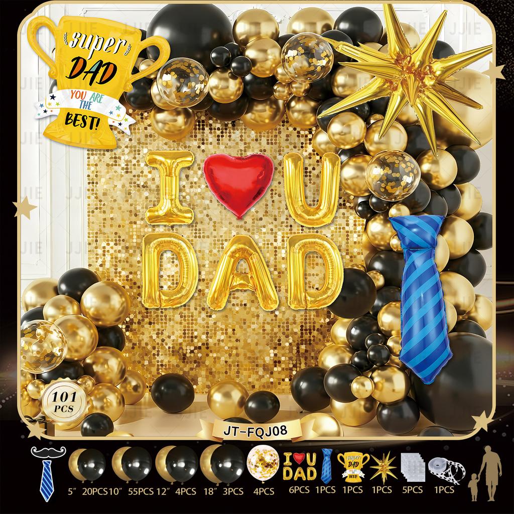 Father'S Day Balloon Set, Holiday Decoration Props, Vaulted New Party Balloons