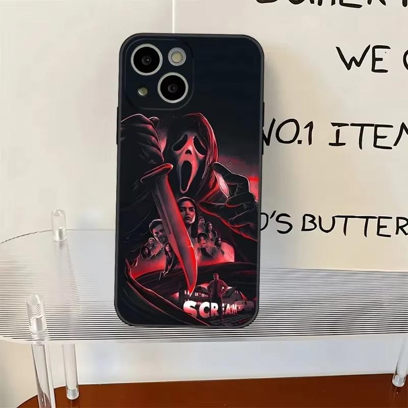 Чехол для телефона с рисунком Ghostface Horror Scream для iPhone 16 15 14 13 12 11 Pro Max XS X XR 7 8 SE Задняя крышка