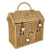 652F Creative House Designs Portable Rattan Organizers Bin Retro Decors Storage