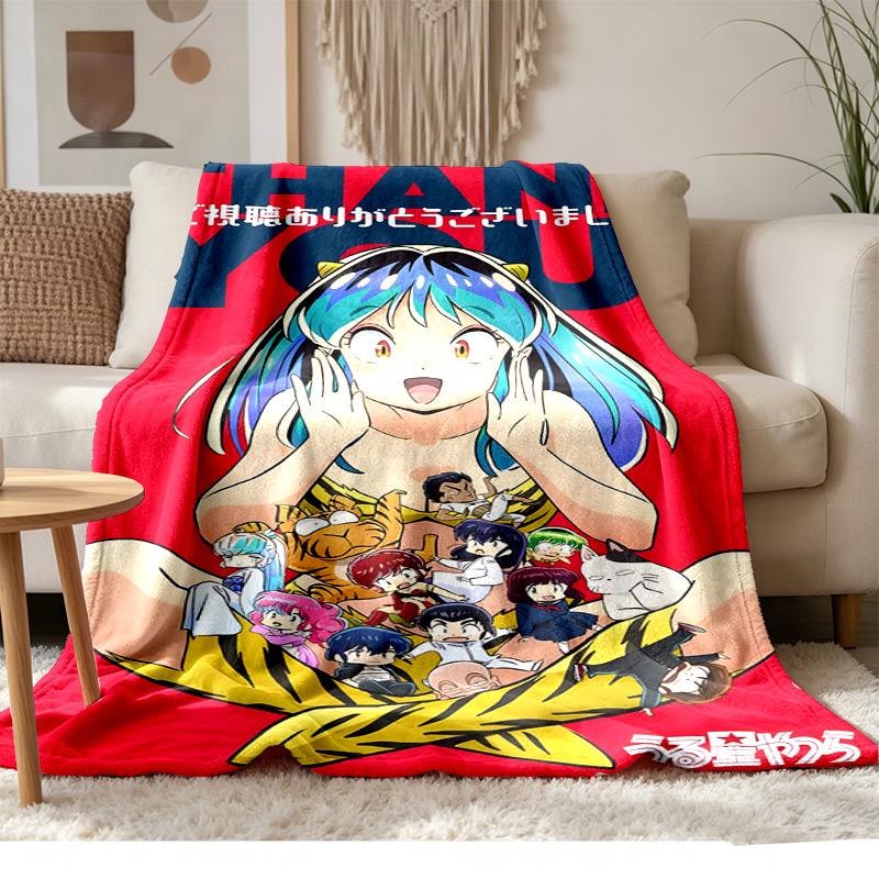 Urusei Yatsura Soft and comfortable flannel Suitable for sofas living rooms outdoor camping travel and also makes a great anniversary gift